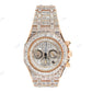 Baguette Cut Moissanite Studded Diamond AP Watch customdiamjewel