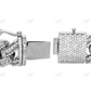 Silver Moissanite Premium Cuban Mens Bracelet hip hop jewelry customdiamjewel