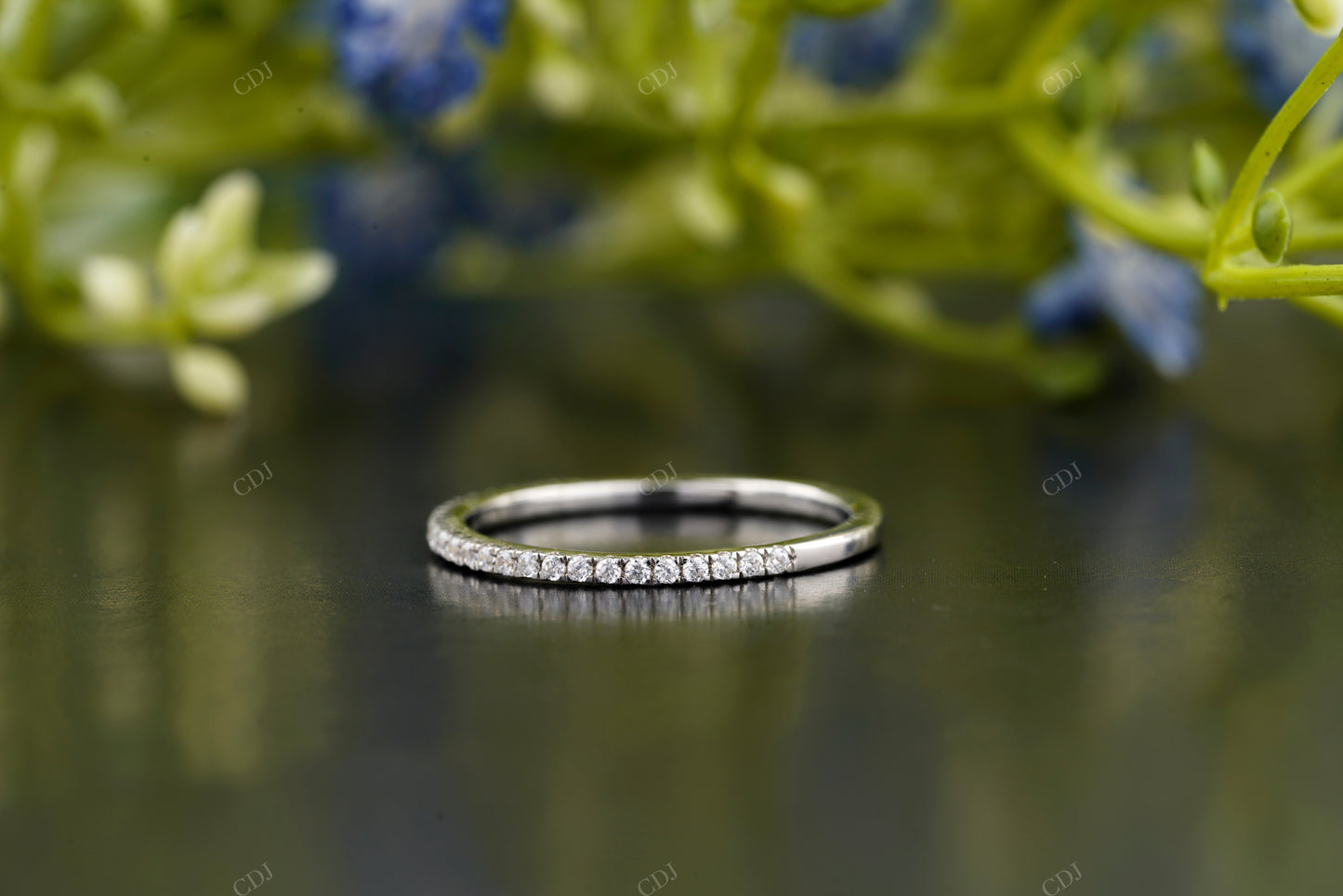 Round Lab-Grown Diamond Pavé Band
