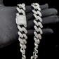 VVs Moissanite Two Tone Miami Cuban Link Chain CustomDiamJewel