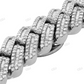 Silver Moissanite Premium Cuban Mens Bracelet hip hop jewelry customdiamjewel