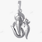 Sterling Silver Moissanite God Ganesha Pendant hip hop jewelry CustomDiamJewel