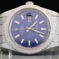 Luxury Bling Rolex Blue Face Watch customdiamjewel