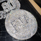 Custom FJA letter Hip Hop Iced Out Diamond Jewelry hip hop jewelry customdiamjewel   