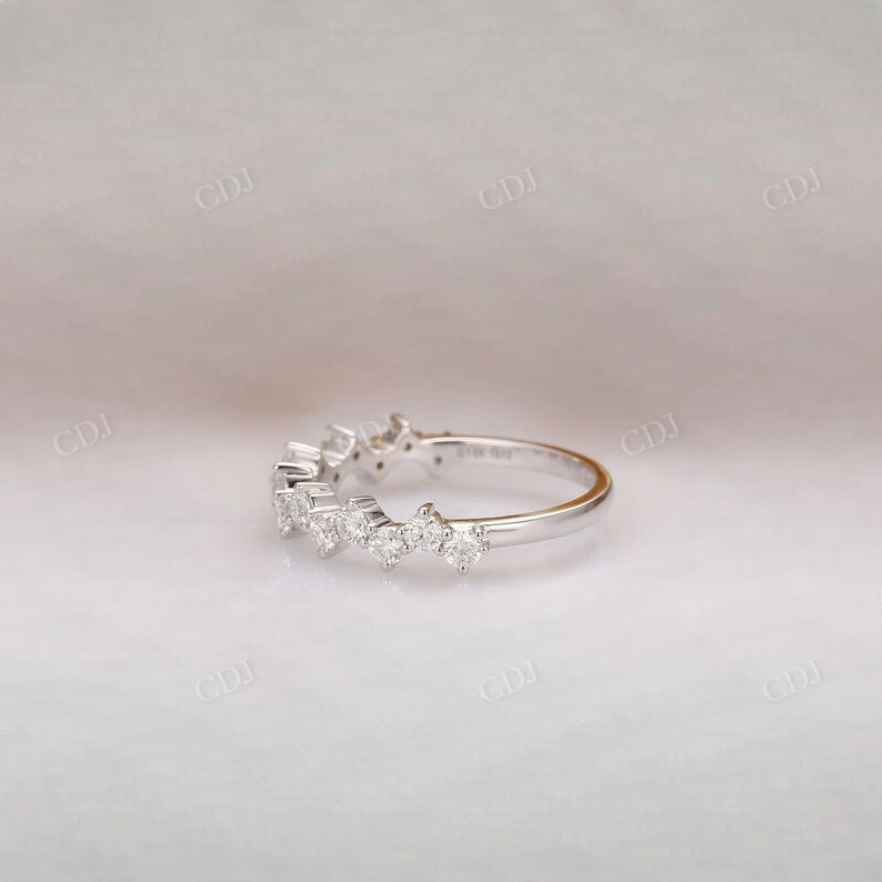 0.80CTW Round Lab Grown Diamond Cluster Wedding Band  customdiamjewel   