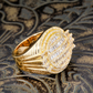 Hip Hop Round and Baguette Cut Moissanite Ring hip hop jewelry customdiamjewel