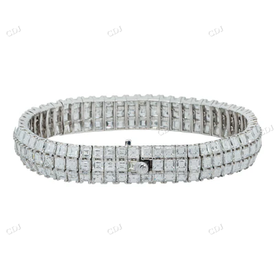 Ascher Cut CVD Diamonds Luxury Bracelet hip hop jewelry CustomDiamJewel
