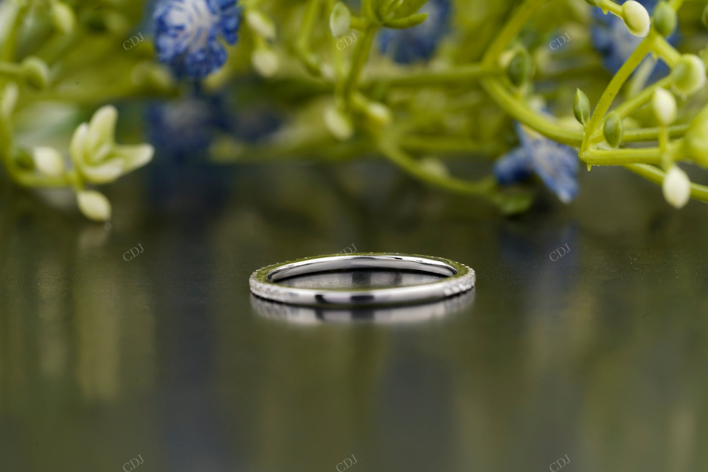 Round Lab-Grown Diamond Pavé Band