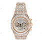 Baguette Cut Moissanite Studded Diamond AP Watch customdiamjewel