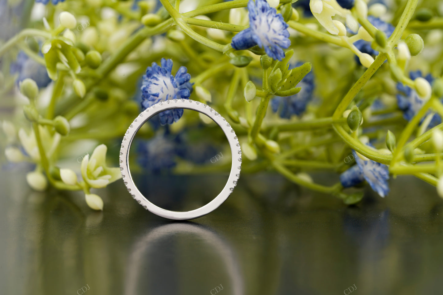 Round Lab-Grown Diamond Pavé Band