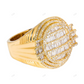 Hip Hop Round and Baguette Cut Moissanite Ring hip hop jewelry customdiamjewel