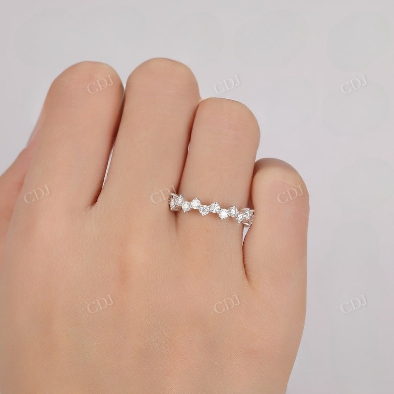 0.80CTW Round Lab Grown Diamond Cluster Wedding Band  customdiamjewel   