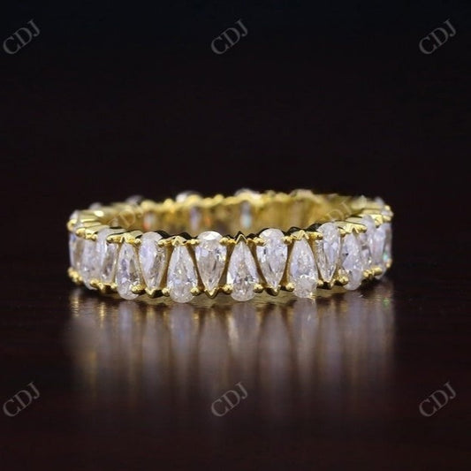 Alternating Pear Shaped Diamond Wedding Band  customdiamjewel   