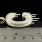 2" 1.34 CTW Solid Gold Natural Diamond Letter 'C' Initial Drip Pendant CustomDiamJewel