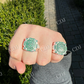 Green Emerald Hip Hop Diamond Ring  customdiamjewel   