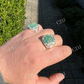 Green Emerald Hip Hop Diamond Ring  customdiamjewel   