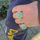 Green Emerald Hip Hop Diamond Ring  customdiamjewel   