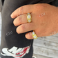 14k Gold Iced Hip Hop Star Diamond Ring For Mens  customdiamjewel   