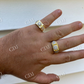 14k Gold Iced Hip Hop Star Diamond Ring For Mens  customdiamjewel   