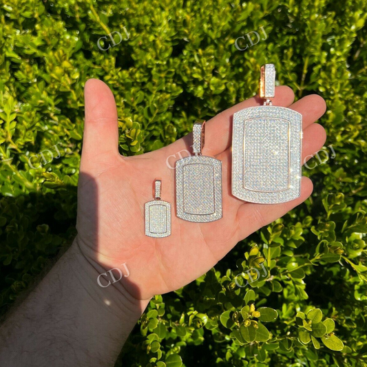 Dog Tag Hip Hop Pendant  customdiamjewel   
