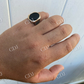 Black Onyx Mens Large Ring  customdiamjewel   