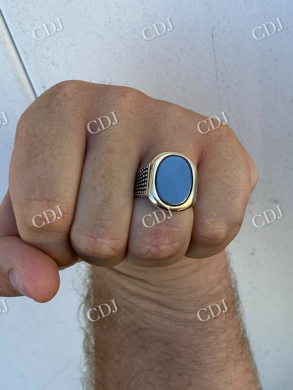 Black Onyx Mens Large Ring  customdiamjewel   