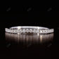 1.6mm Half Eternity  White Gold Wedding Band  customdiamjewel   