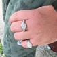 Round Cut Moissanite Iced Out Ring For Men  customdiamjewel   