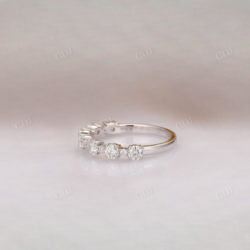 0.75CTW Lab Grown Diamond Half Eternity Wedding Band  customdiamjewel   