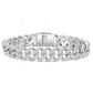 S925 Sterling Silver Moissanite Iced Out Cuban Link Bracelet CustomDiamJewel