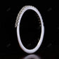 1.6mm Half Eternity  White Gold Wedding Band  customdiamjewel   