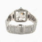 Rainbow Fully Iced Out Custom Cartier Moissanite Watch customdiamjewel