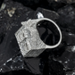 Silver Moissanite Baguette Trap House Ring hip hop ring customdiamjewel