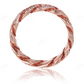 10K Rose Gold CVD Diamond Cuban Link Ring Band hip hop jewelry CustomDiamJewel