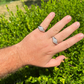 Round Cut Moissanite Iced Out Ring For Men  customdiamjewel   