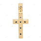 2.25 Inch Single Row Lab Grown Diamond 14K Gold Cross Pendant Hip Hop Pendent CustomDiamJewel