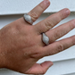 Round Cut Moissanite Iced Out Ring For Men  customdiamjewel   
