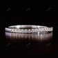 1.6mm Half Eternity  White Gold Wedding Band  customdiamjewel   