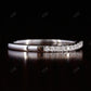1.6mm Half Eternity  White Gold Wedding Band  customdiamjewel   