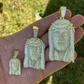 Fully Iced Moissanite Jesus Piece Pendant  customdiamjewel   
