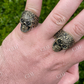 Luxury 14K Gold Calavera Sugar Skull Ring customdiamjewel