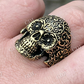 Luxury 14K Gold Calavera Sugar Skull Ring customdiamjewel