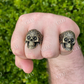 Luxury 14K Gold Calavera Sugar Skull Ring customdiamjewel