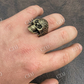 Luxury 14K Gold Calavera Sugar Skull Ring customdiamjewel