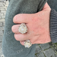 14k Gold Iced King Crown Micropave Ring  customdiamjewel   