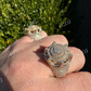 14k Gold Iced King Crown Micropave Ring  customdiamjewel   