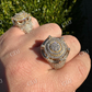 14k Gold Iced King Crown Micropave Ring  customdiamjewel   