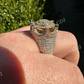 14k Gold Iced King Crown Micropave Ring  customdiamjewel   