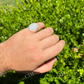 Large Nugget Iced Hip Hop Ring Mens  customdiamjewel   