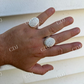 Large Nugget Iced Hip Hop Ring Mens  customdiamjewel   
